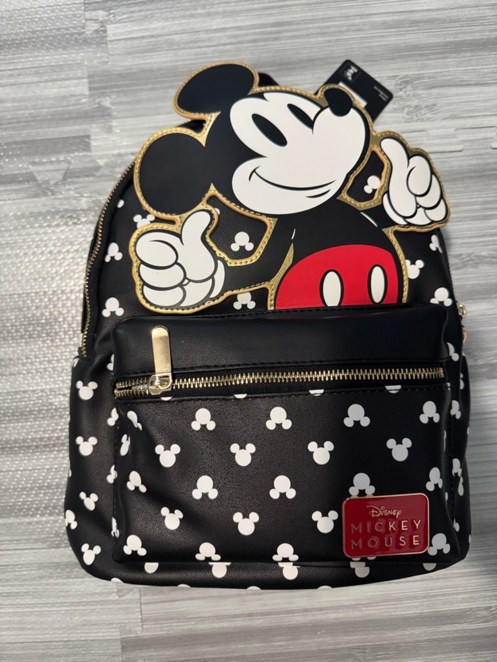 Disney Black, White & Red Mickey Mouse Mini Backpack